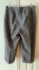 COURTENAY Capri Pants Heather Gray Mid Rise Flat Front W/Pockets ~ Size  10 — photo 2