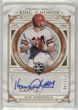 2021 Panini Limited Ring of Honor Spotlight Gold 17/49 Ken Anderson Auto 1f8v