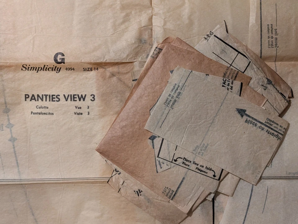 Vestido, top y bragas vintage de maternidad años 60 patrón de costura simplicity 4994  Foto 3 de 4