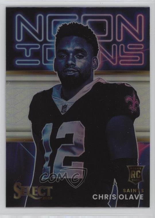 2022 Panini Select Neon Icons Silver Prizm Chris Olave #NI-20 1al5