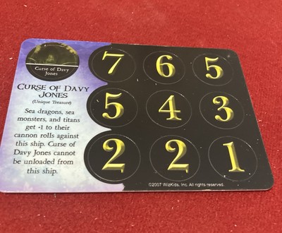 WizKids Pirates CSG Ocean's Edge Curse of Davy Jones #104 Rare Unique Treasure