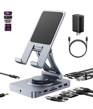 Universal Laptop Docking Station Stand Macbook Pro/Air/Dell/HP/Surface USB C Hub