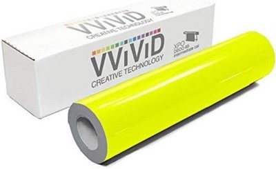 VViViD DECO65 Neon Fluorescent Permanent Adhesive Craft 1 Foot x 5 Feet Vinyl