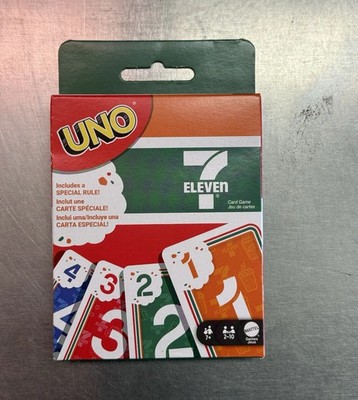 Mattel UNO 7-Eleven Card Game Deck 112 Cards 2-10 Players Ages 8+