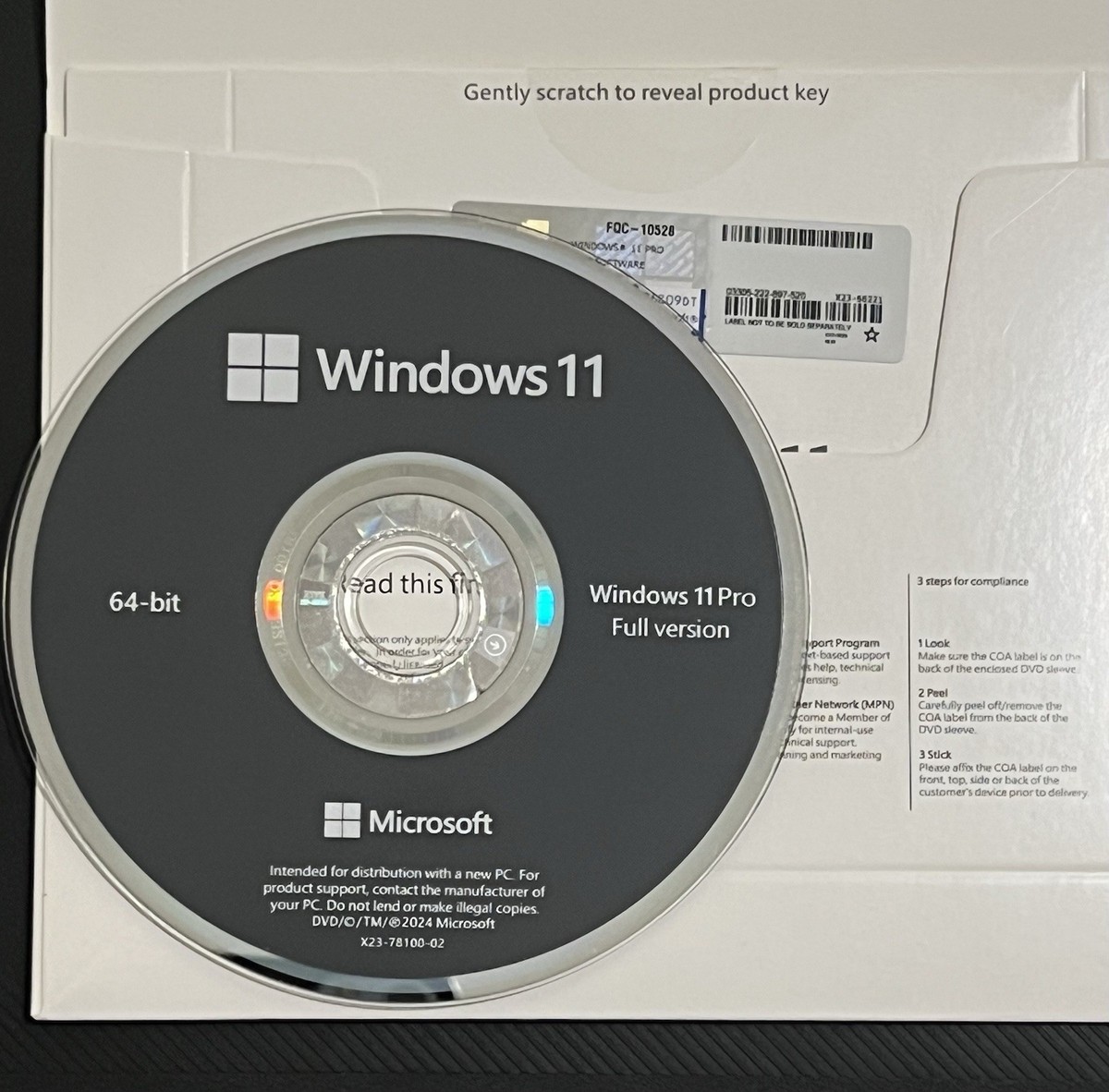 Microsoft Windows 11 Pro 64-bit DVD With Key Factory Sealed | eBay