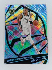 2021-22 Revolution #4 Giannis Antetokounmpo Cosmic #/99 Bucks Card