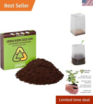 Coco Coir Soil & Pet Bedding 2 Pack - Organic Water Absorbent & All-Natural