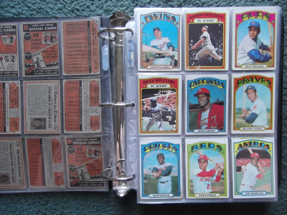 1972 TOPPS BASEBALL NEAR COMPLETE SET LOT(591/787)w/STARS,RC's,HOF,HIGH NUMBERS - Image 4 of 4