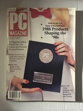 PC Magazine JAN 1989 Vol. 8 No. 1 -Back Issue COMPUTER Magazine The 90s Products