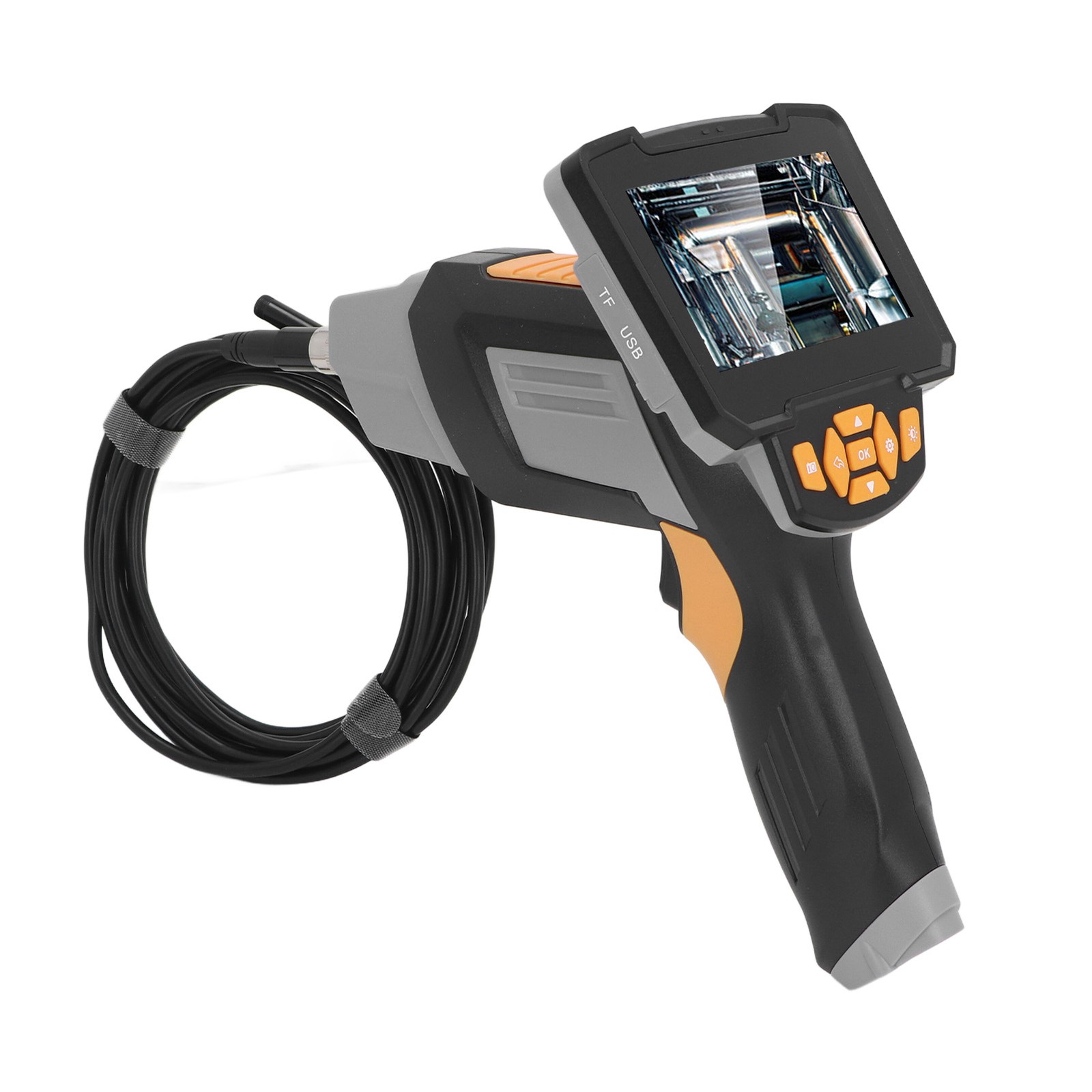 .Digital Inspection Endoscope Industrial HD Borescope Turnable Snake Camera