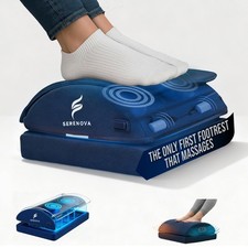 Under Desk Footrest with Built-in Massage – Ergonomic Foot Rest with Shiatsu ...