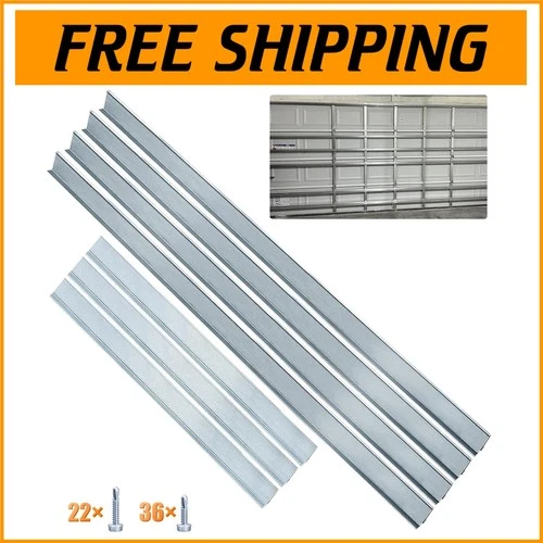 Reliable 16FT Garage Door Struts with Connectors & Screws - Storm & Snow Armor
