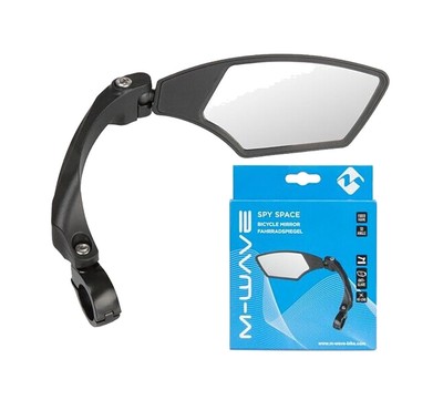 M-WAVE Right Rear View Mirror with 22.2mm Aluminum Clamp SPY SPACE