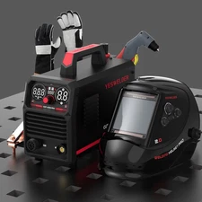 YESWELDER CUT-65DS PRO Plasma Cutter Kit: Helmet, Gloves, 65A 110V/220V