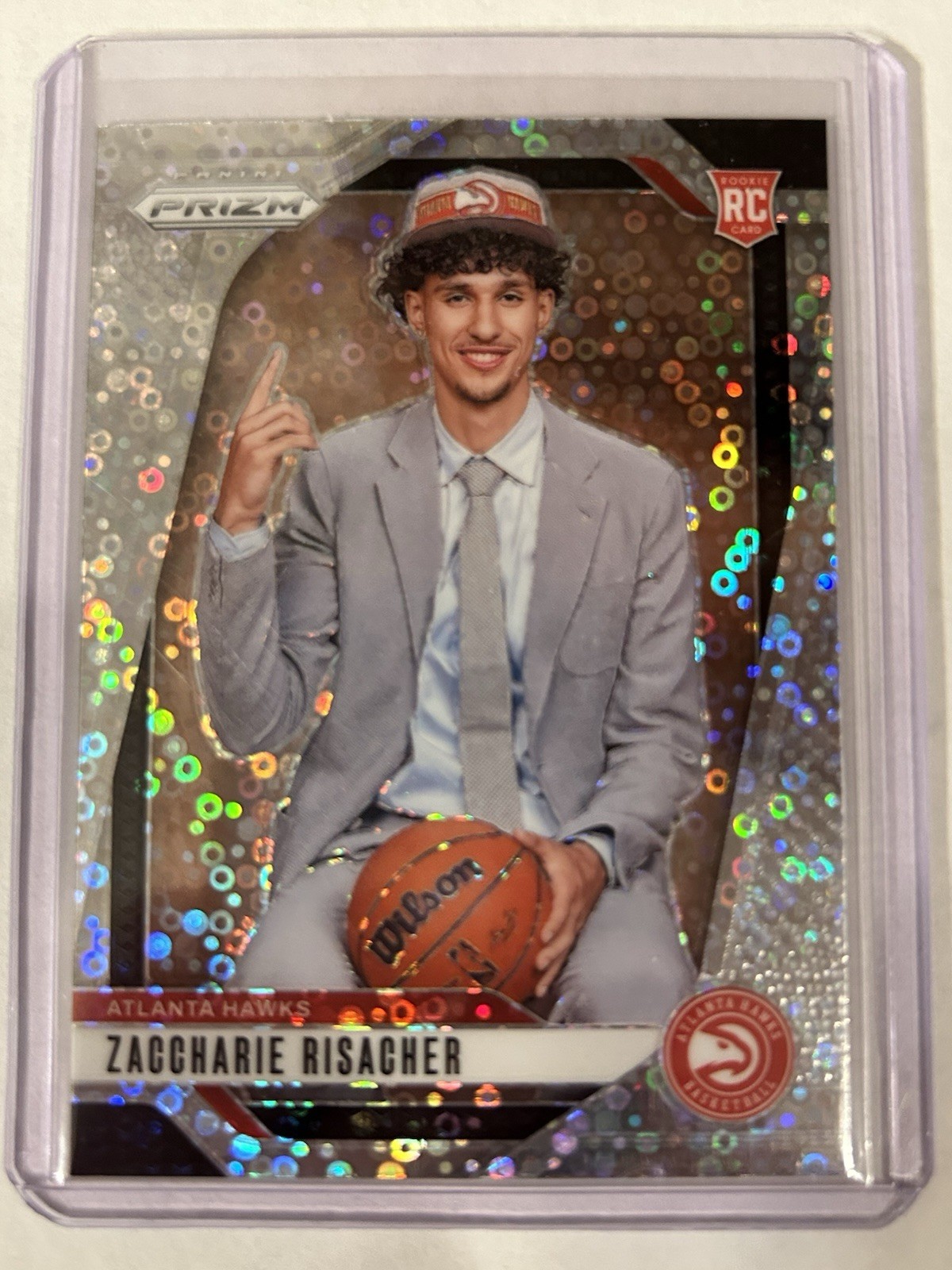 2024-25 Panini Prizm Zaccharie Risacher Rookie Variation RC Fast Break VAR #265