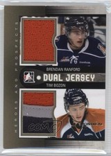 2012-13 ITG Heroes and Prospects Gold Montreal 1/1 Brendan Ranford Tim Bozon 2a8