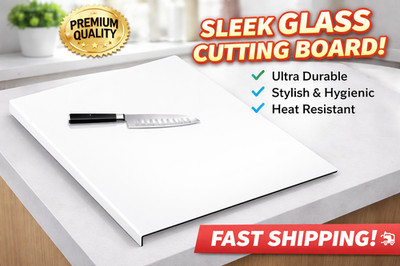 Acrylic Cutting Board With Counter Lip, Textured Surface To Hide Scratches 24x18
