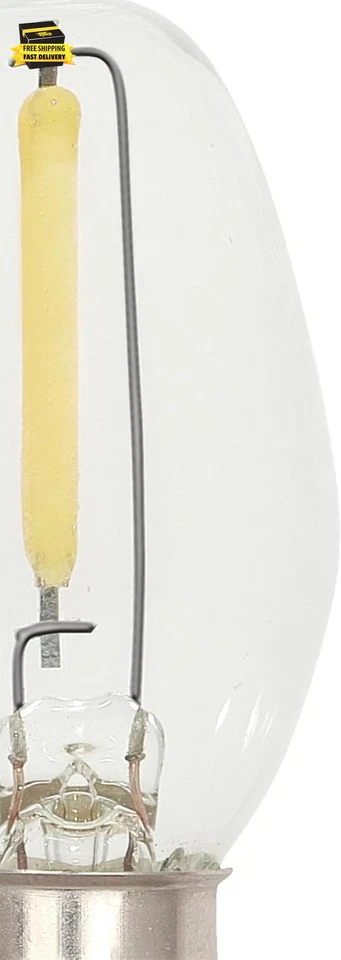 5284000 0.4 Watt (4 Watt Equivalent) C7 Clear Filament LED Light Bulb, Candelabr - Image 2 of 4