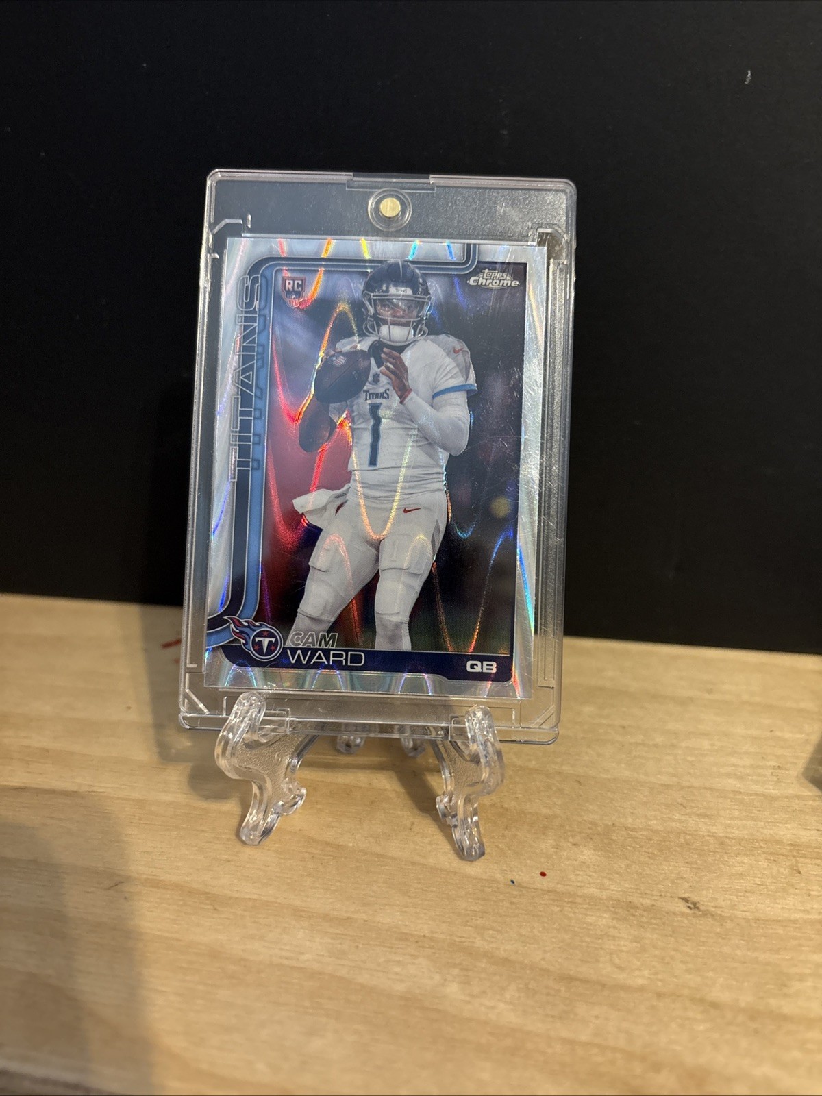 2025 Topps Chrome Cam Ward Rookie Raywave Tennessee Titans #314