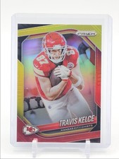 TRAVIS KELCE 2025 PANINI PRIZM FOOTBALL RED YELLOW CHIEFS #67 /44 Q4647