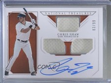 2019 National Treasures Rookie Triple Material Ink 83/99 Chris Shaw Auto 5x8