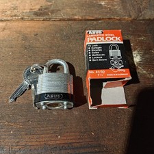 ABUS 41/30 Laminated Steel Padlock Made in W. Germany w/ Box  Keys