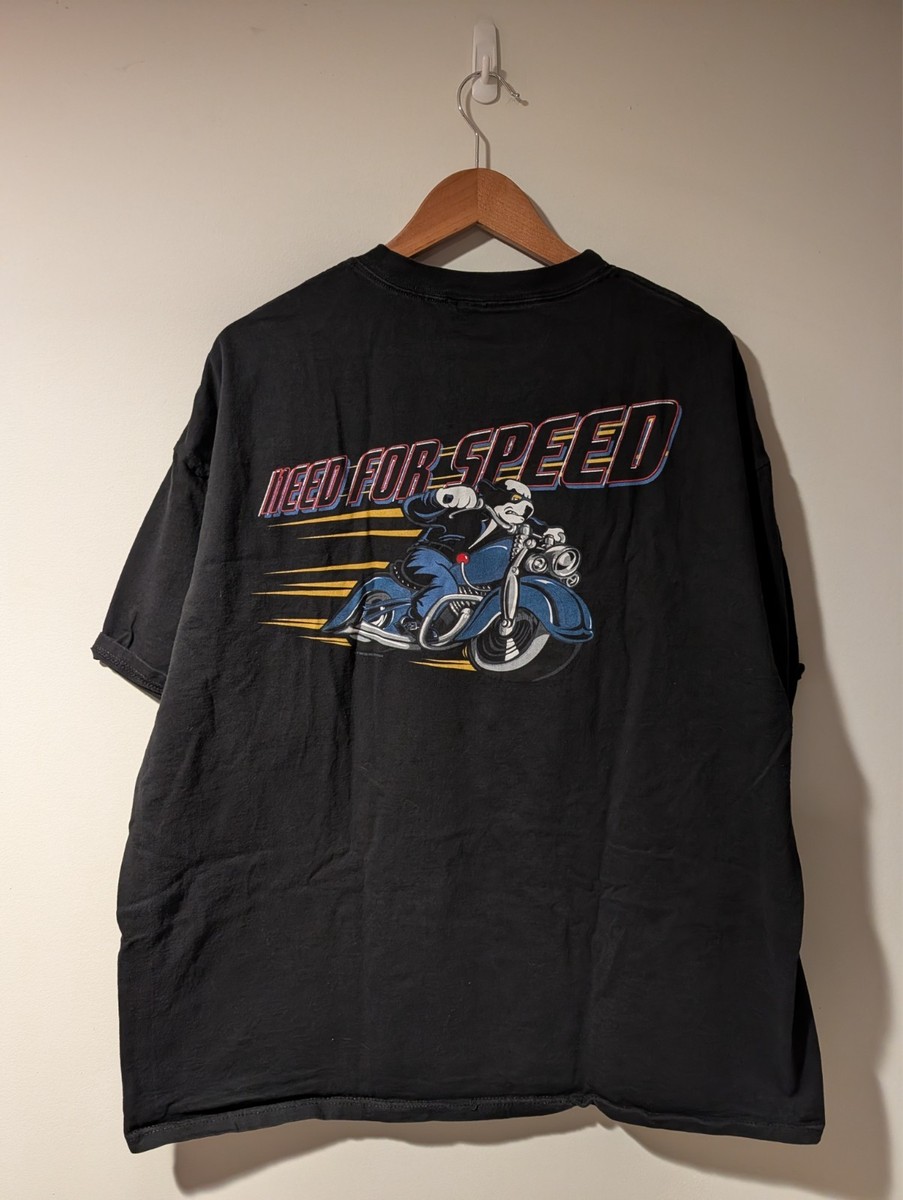 Vintage Big Dogs Need For Speed Motorcycle T-Shirt XXL Black