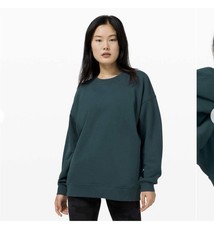 Lululemon Perfectly Oversized Crew French Terry Jasper Green