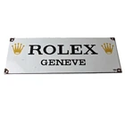 Vintage Rolex Luxury Watches Porcelain Sign - Geneve General Store Gas Pump Sign