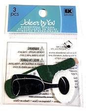 Champagne Bottle & Silver Champ Flute Glasses Jolee's By You 3D Embellishment