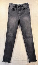 Free People We the Free Jeans Women's Skinny High Rise Raw Hem Stretch Denim 27