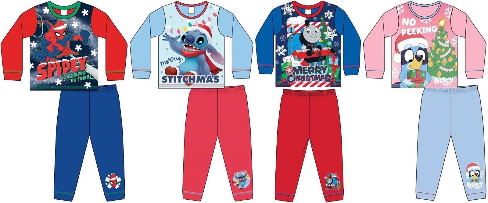 Job Lot 10 x BRAND NEW Kids Official Christmas Character Pyjamas/PJs 1.5-5 Years image 4