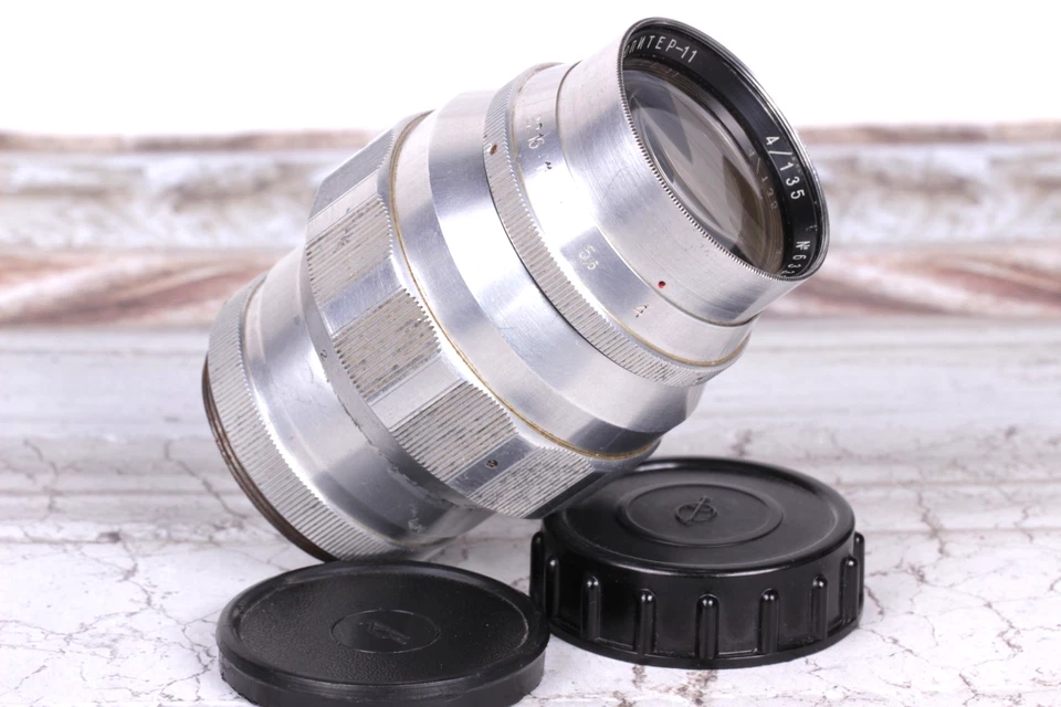 Jupiter-11 135mm f/4 M39 Soviet Telephoto Lens Clean Optics Vintage Portrait - Image 2 of 4