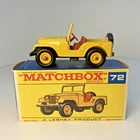 Matchbox Lesney 72 Standard Jeep w/Original F1 Box NM/Mint