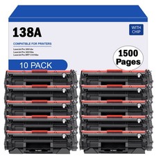 For HP LaserJet Pro 3001dw 3001fdw MFP 3101fdw 10 Pack 138A W1380A Black Toner