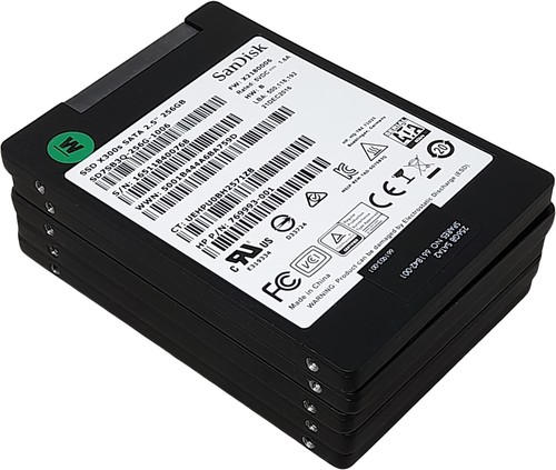 5 x SanDisk X300s SD7SB3Q-256G-1006 256GB SATA 2,5" 90-99% Health SSD