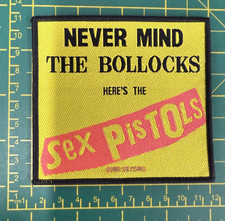Sex Pistols Never Mind The Bo**Ocks Woven Sew On Patch Officially Licensed