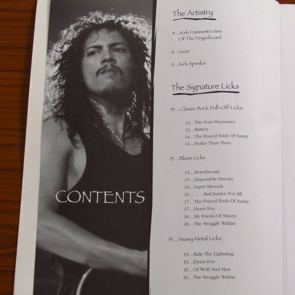 Metallica Guitar Tab Tablature Book The Art Of Kirk Hammett - Rock Heavy Metal - Image 4 of 4