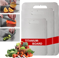 Set Di 3 Taglieri Da Cucina in Titanio Al 100% - Nuova Versione 2025, Resistente