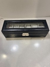 Watch Box 6 Slots with Lock and Key