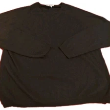 100 % cashmere sweater Women's LG Black  Ivy League Preppy Covington Soft Luxury
