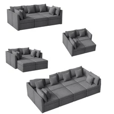 DIY Sofa Multi-Comb. Chaise 3/4/5 Seats Lounge Corner Sofa Sectional Sofa Sofa
