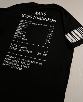 NEW Louis Tomlinson 2020 Walls Rock Music Album LARGE Tour Concert Vinyl NWOT