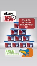 Interior Moisture Absorber Dehumidifier 500ml Pack of 10 Condensation Remover...