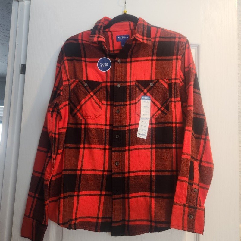Arizona Men's Flannel Button Up Shirt M BNWT