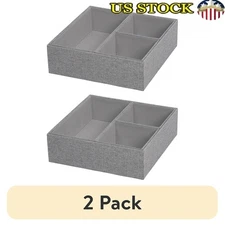 4-Piece Hard-Sided Drawer Organizer Clothes Accessories Modular Storage Solution