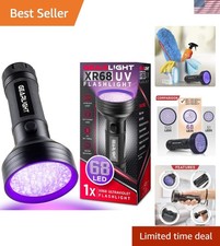 UV Flashlight Black Light with 68 LEDs for Pet Stains, Bed Bugs, and Scorpion...