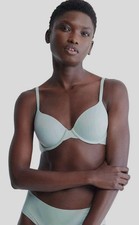 NWT 48.50 Calvin Klein Perfectly Fit Lightly Lined T-shirt Bra Light Green 36DD