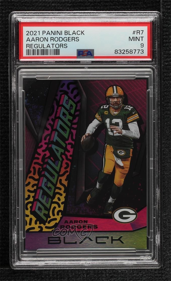 2021 Panini Black Regulators Aaron Rodgers #R-7 PSA 9 MINT z3i
