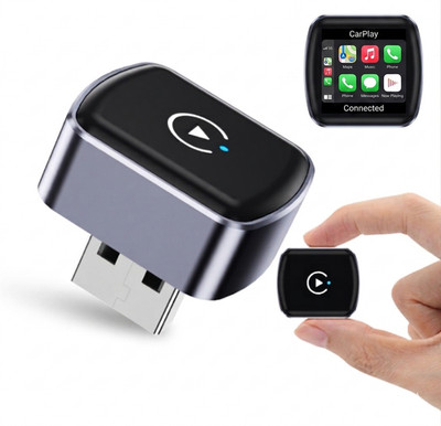 Fuallwin Mini-USB-CarPlay-Dongle Drahtloser Android Auto CarPlay Adapter